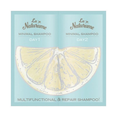 La Naturume Multifunctional & Repair Minimal Shampoo Trial set  (Scent of Citrus Verbena) 10ml x 2pcsks  163-0708